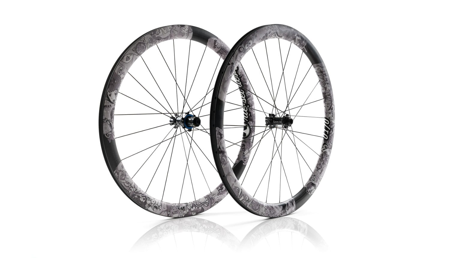 Laufradsatz "b170" Road Disc Carbon stickerbomb ultra black