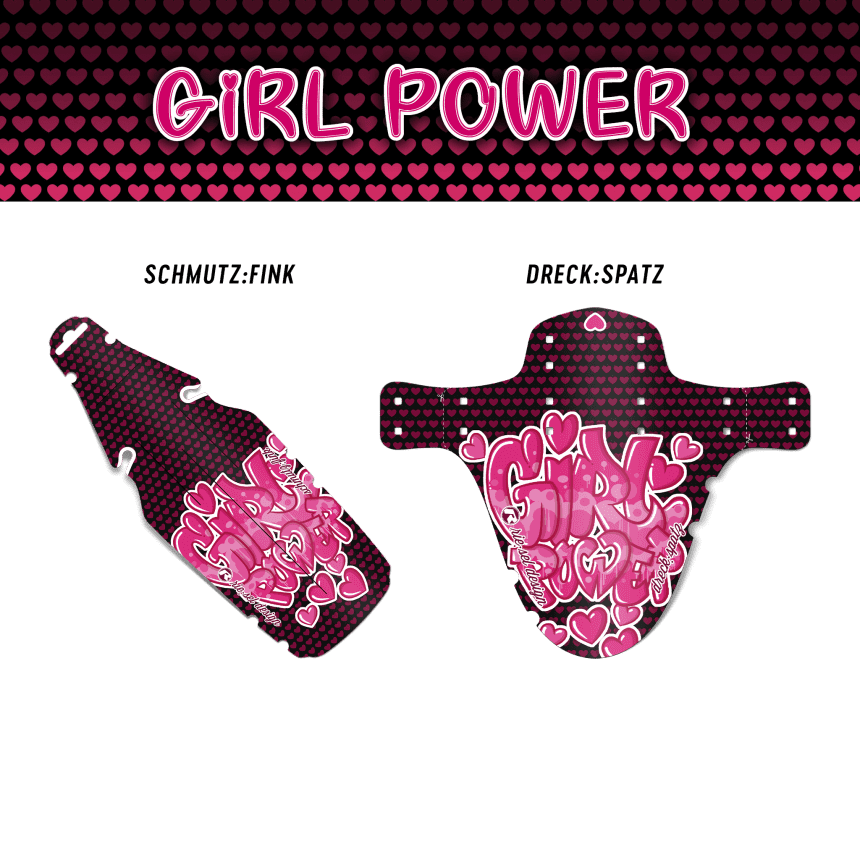 Mudguard Set Kids - Design power girl
