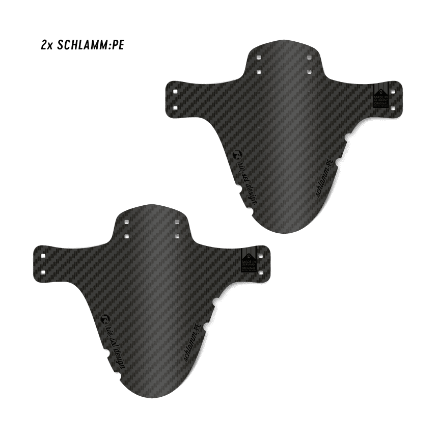 Mudguard Set MTB schlamm:PE & schlamm:PE – Design carbon