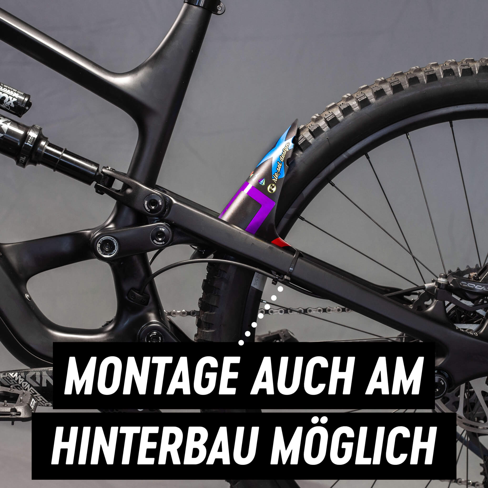 Parafango MTB Riesel Design Mudguard PE - Leggero E Antigraffio Per Mountain Bike (fino A 2.6") - Fatto In Germania - 3