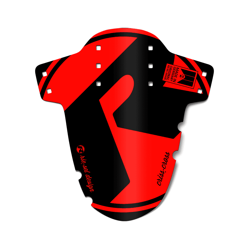 Mudguard Gravel criss:cross - Design red
