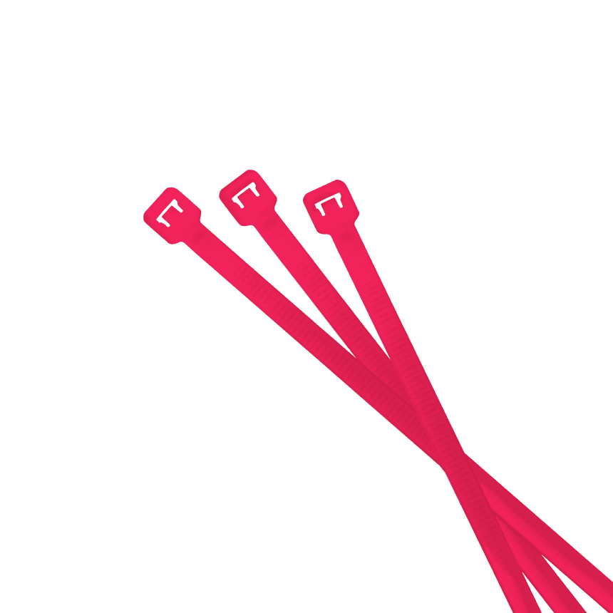 cable:tie neon pink