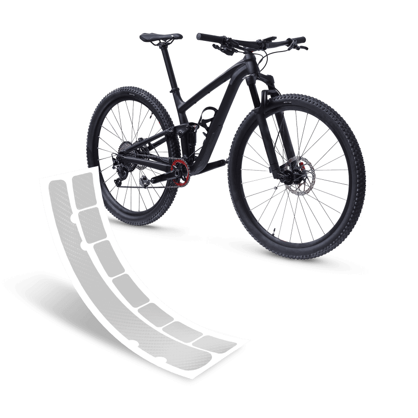 Kettenstrebenschutz chain:guard - carbon optic clear