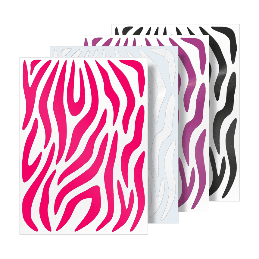Fahrrad Aufkleber für Rahmen & Helm - Zebra