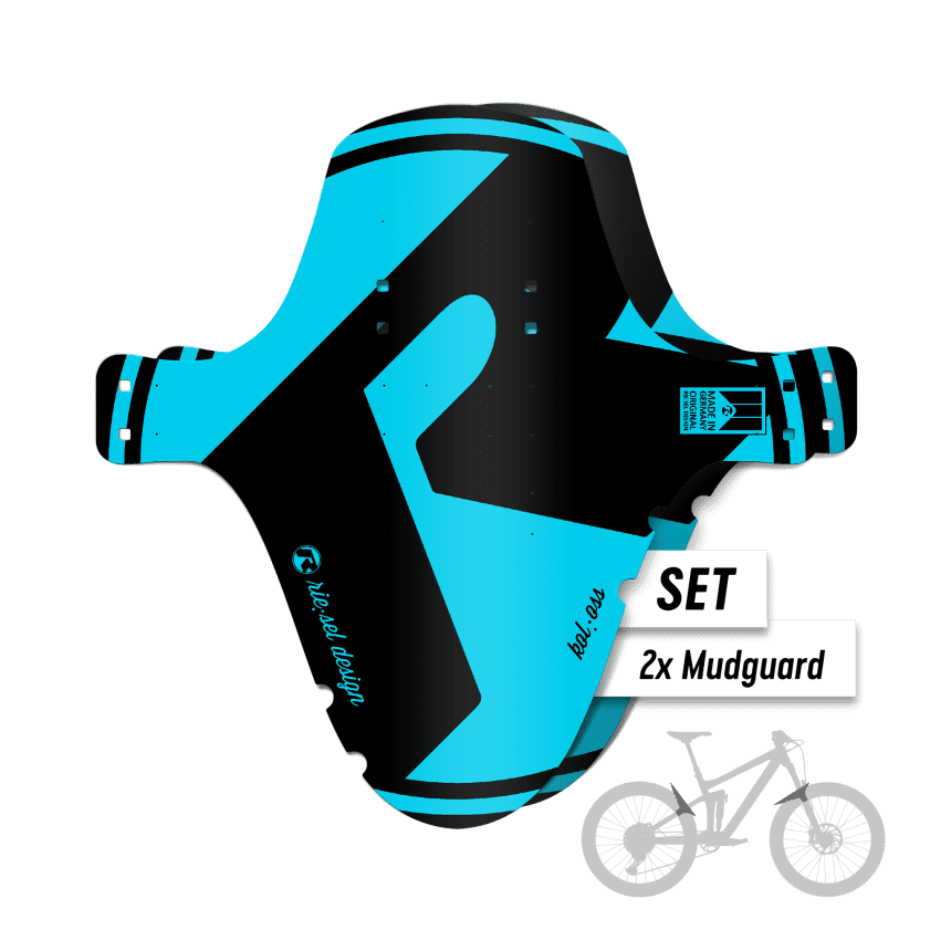Mudguard Set MTB – Design blue