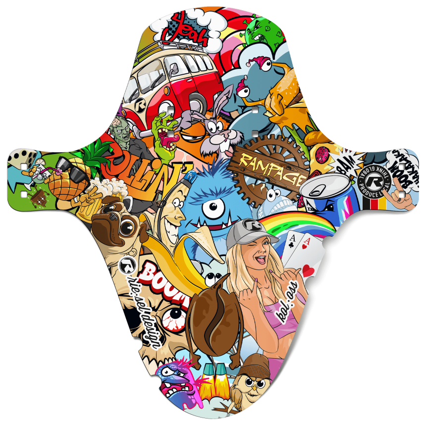 Mudguard kol:oss stickerbomb eyecatcher