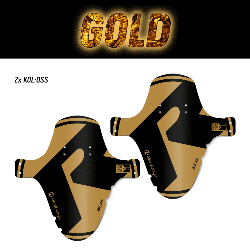 Mudguard Set MTB kol:oss & kol:oss - Design gold