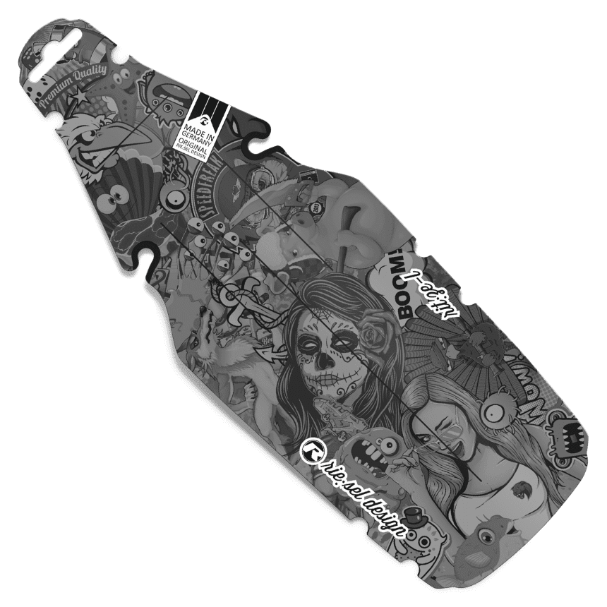 Mudguard Gravel rit:ze L - Design stickerbomb ultra black