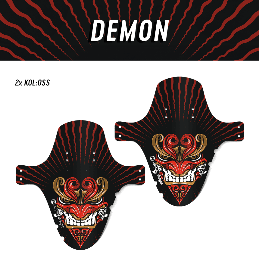 Mudguard Set MTB kol:oss & kol:oss - Design demon