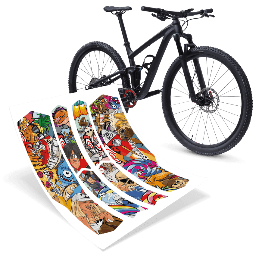 Rahmenschutz chain:TAPE 3000 stickerbomb eyecatcher