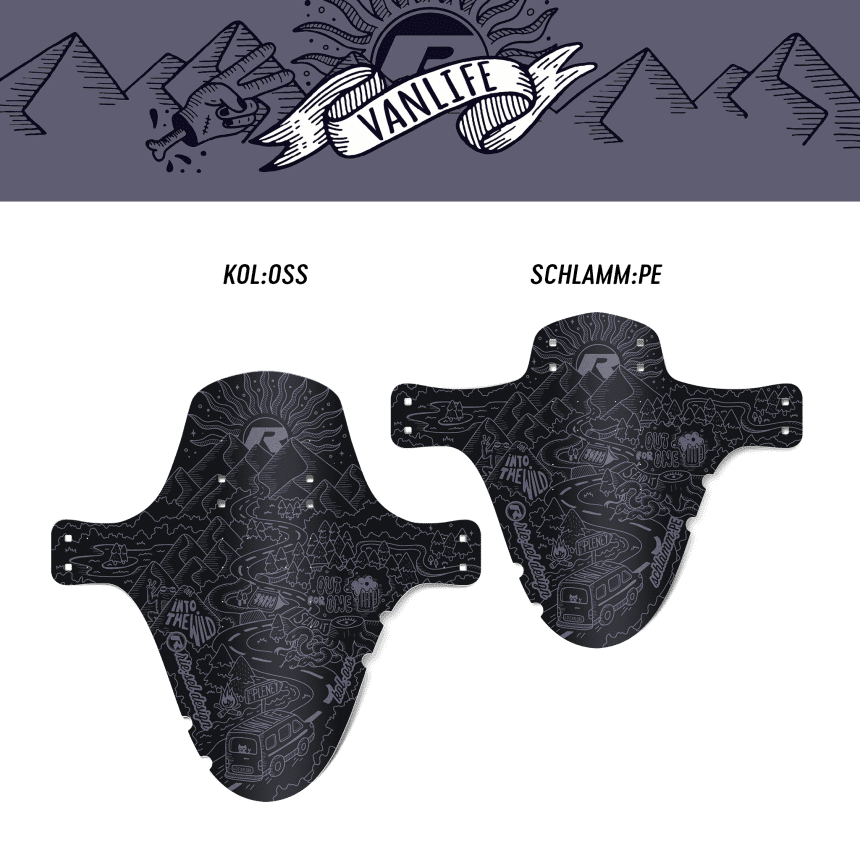 Mudguard Set MTB schlamm:PE & kol:oss – Design vanlife