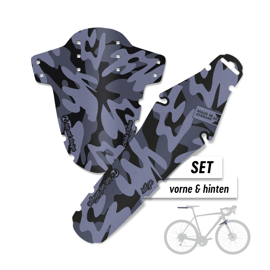 Gravel Mudguard Set Front & Rear - Design camo mk