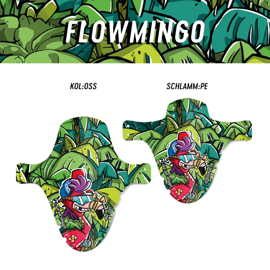 Mudguard Set MTB schlamm:PE & kol:oss – Design flowmingo