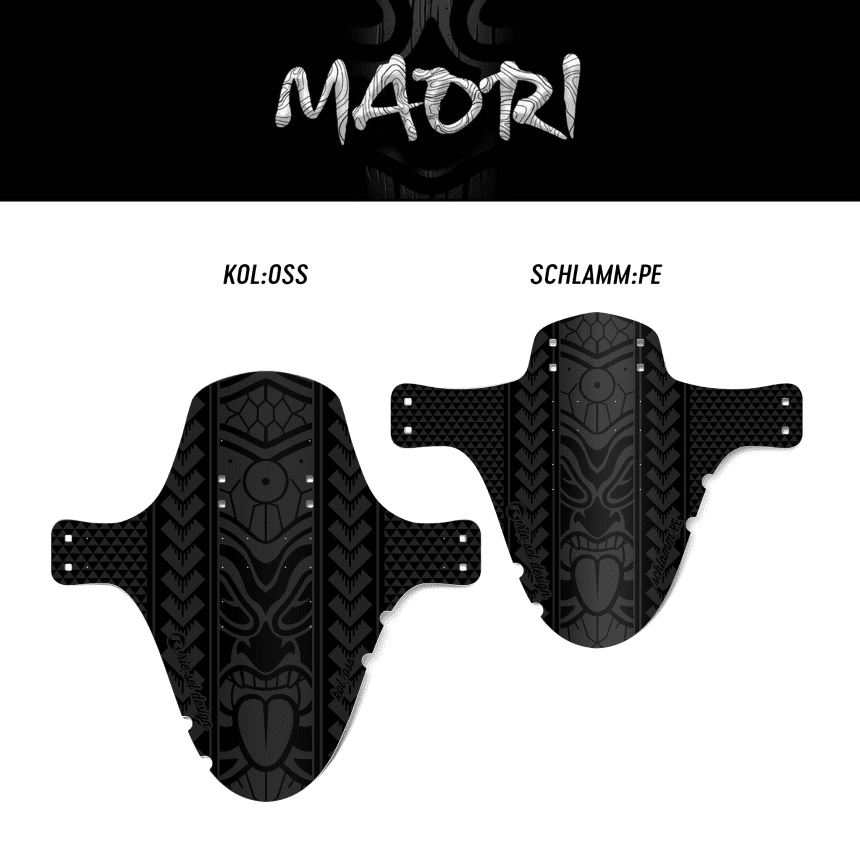 Mudguard Set MTB schlamm:PE & kol:oss – Design maori