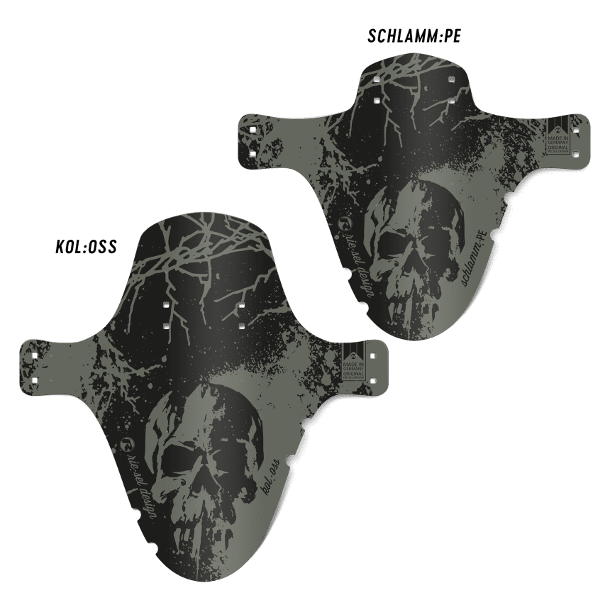 Mudguard Set MTB schlamm:PE & kol:oss – Design skull