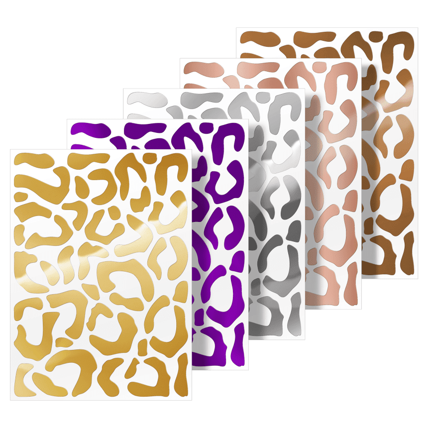 Aufkleber für Fahrrad & Helm - Leo Metallic