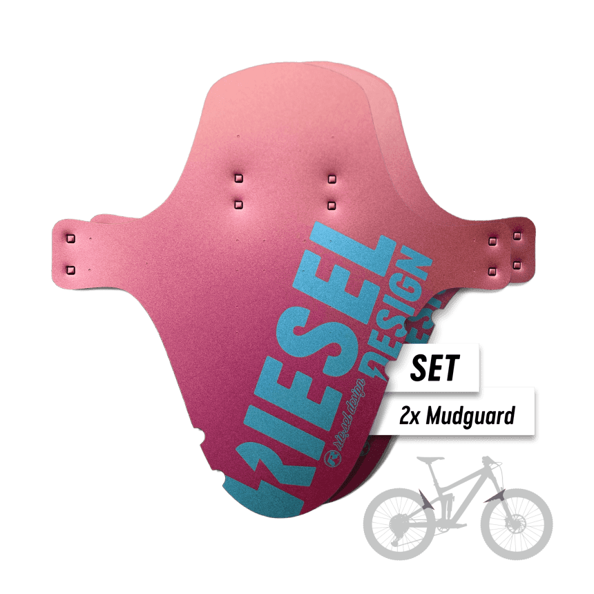 Mudguard Set MTB – Design flipflop red-gold