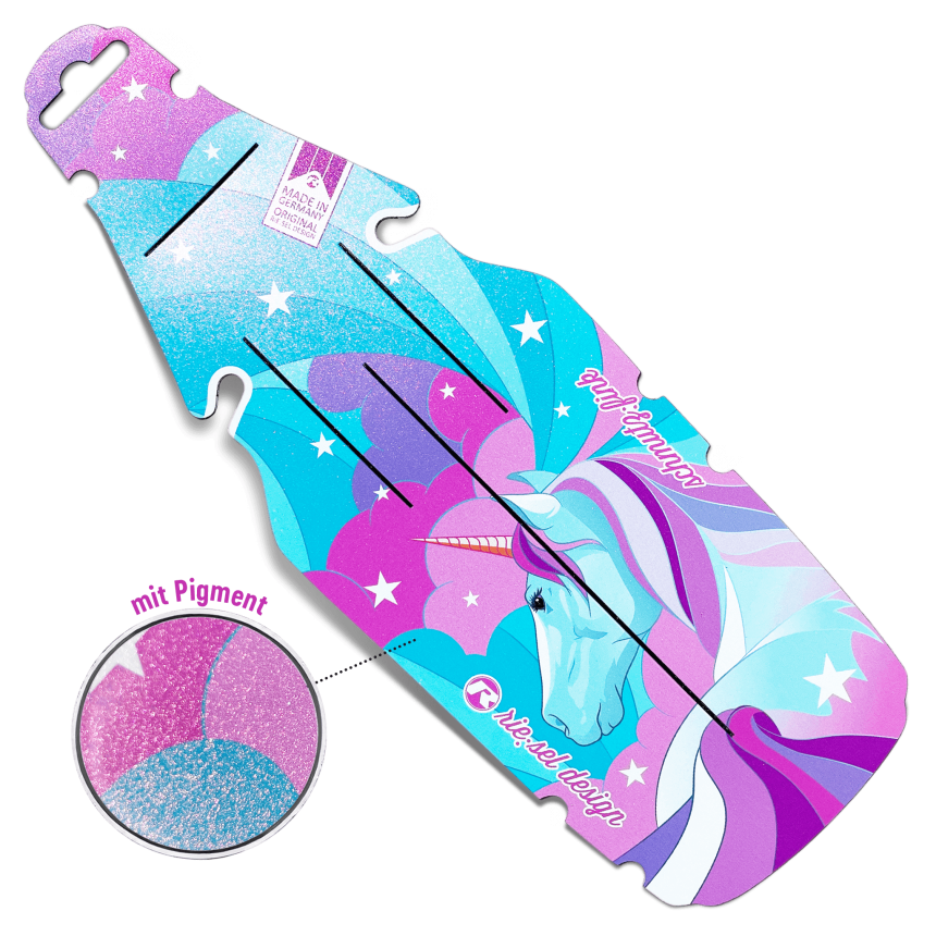 Mudguard Kids schmutz:fink - Design unicorn glitter