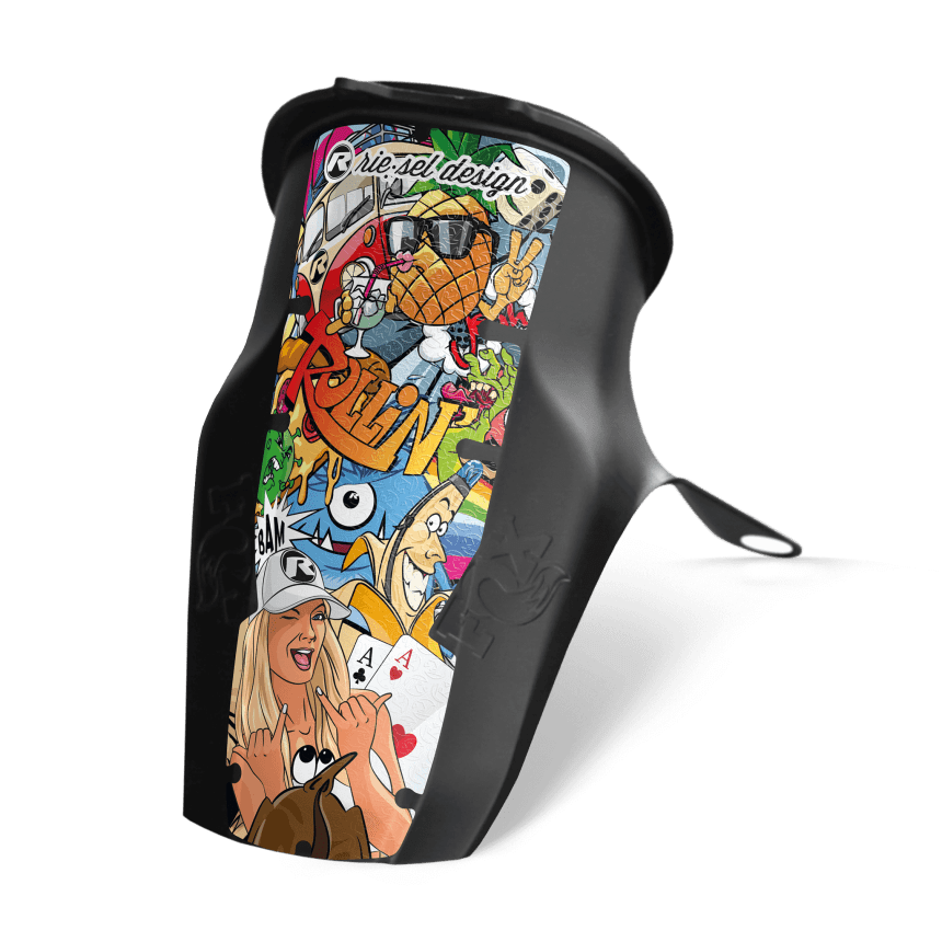Aufkleber für festes Schutzblech fox:coat stickerbomb eyecatcher