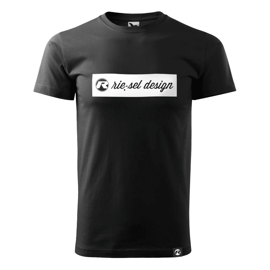 T-Shirt "rie:sel design" schwarz/weiß